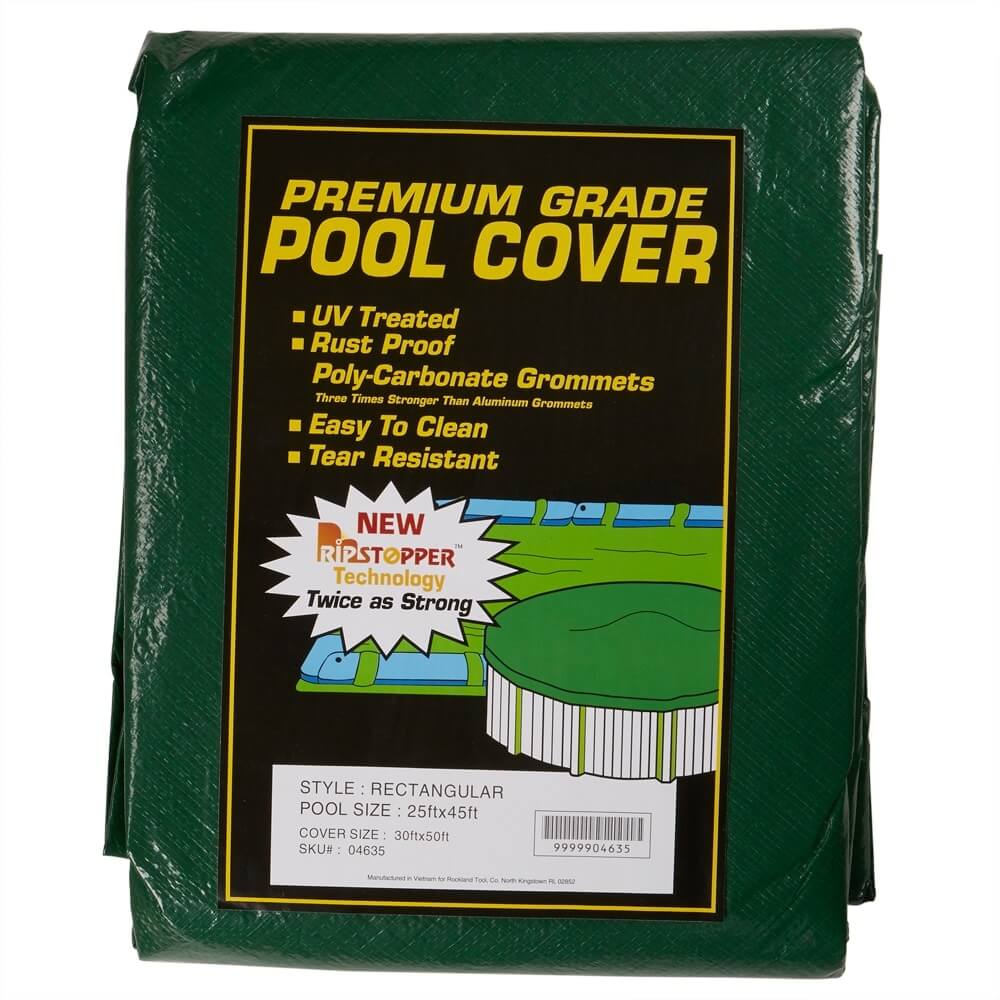 Premium Grade Rectangular Winter Pool Cover, 30' x 50'