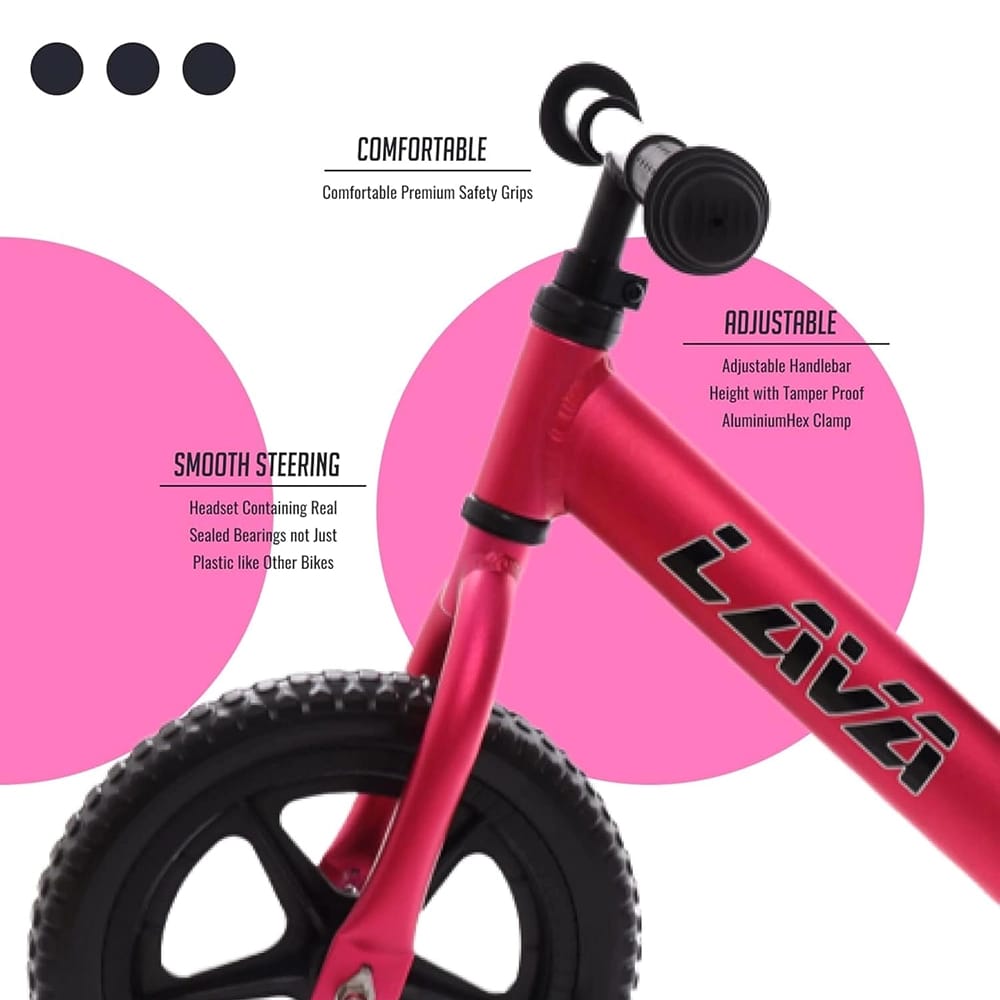 LAVA Sport Balance Bike, Hot Pink