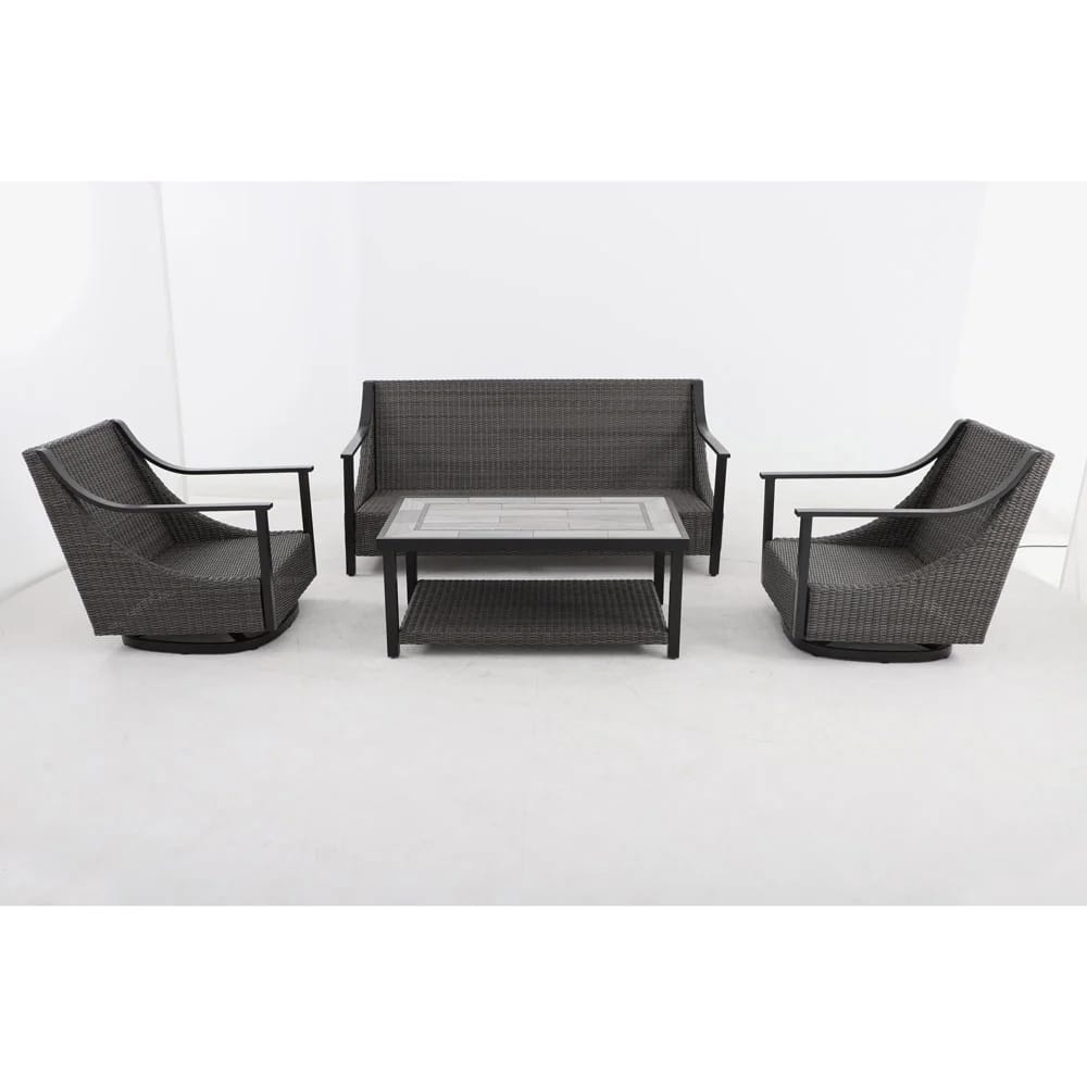 Catalina 4-Piece Resin Wicker Deep Seating Set