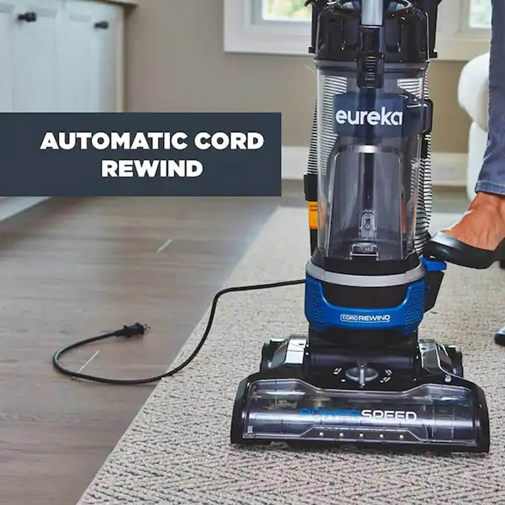 Eureka PowerSpeed Cord Rewind Upright Bagless Vaccum Cleaner