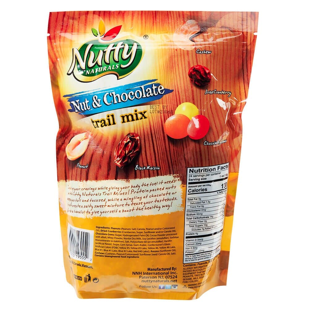 Nutty Naturals Nut & Chocolate Trail Mix, 24 oz
