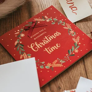 Weihnachtskarten Mit Leuchtturm-Motiv – 15 Karten Inkl. 16 Edler Umschläge, Verpackt In Roter Geschenkbox