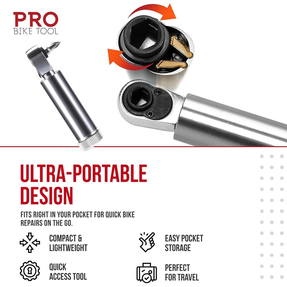 PRO BIKE TOOL Air Ratchet Wrench, Gray