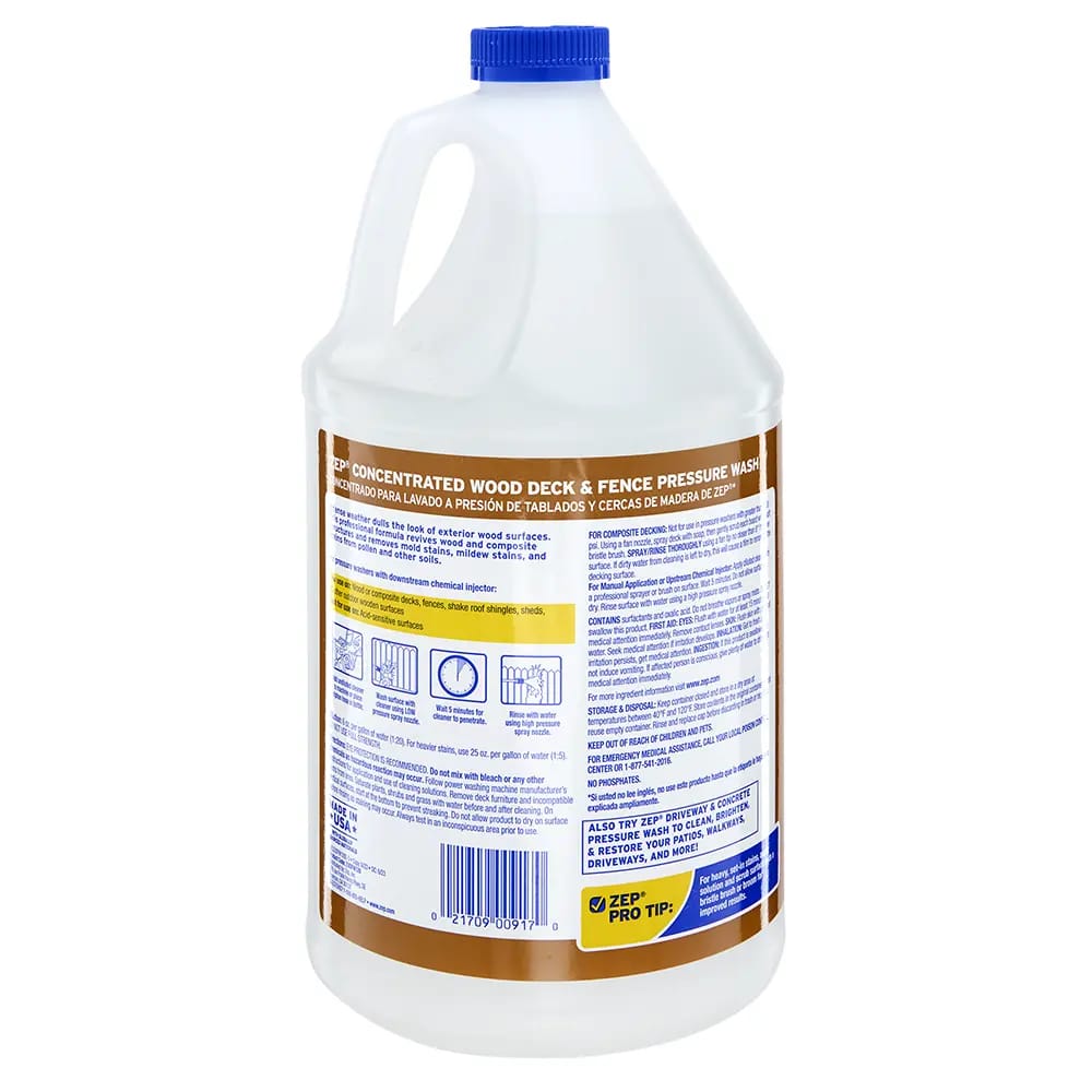 ZEP Wood Deck & Fence Pressure Wash, 1 Gal.