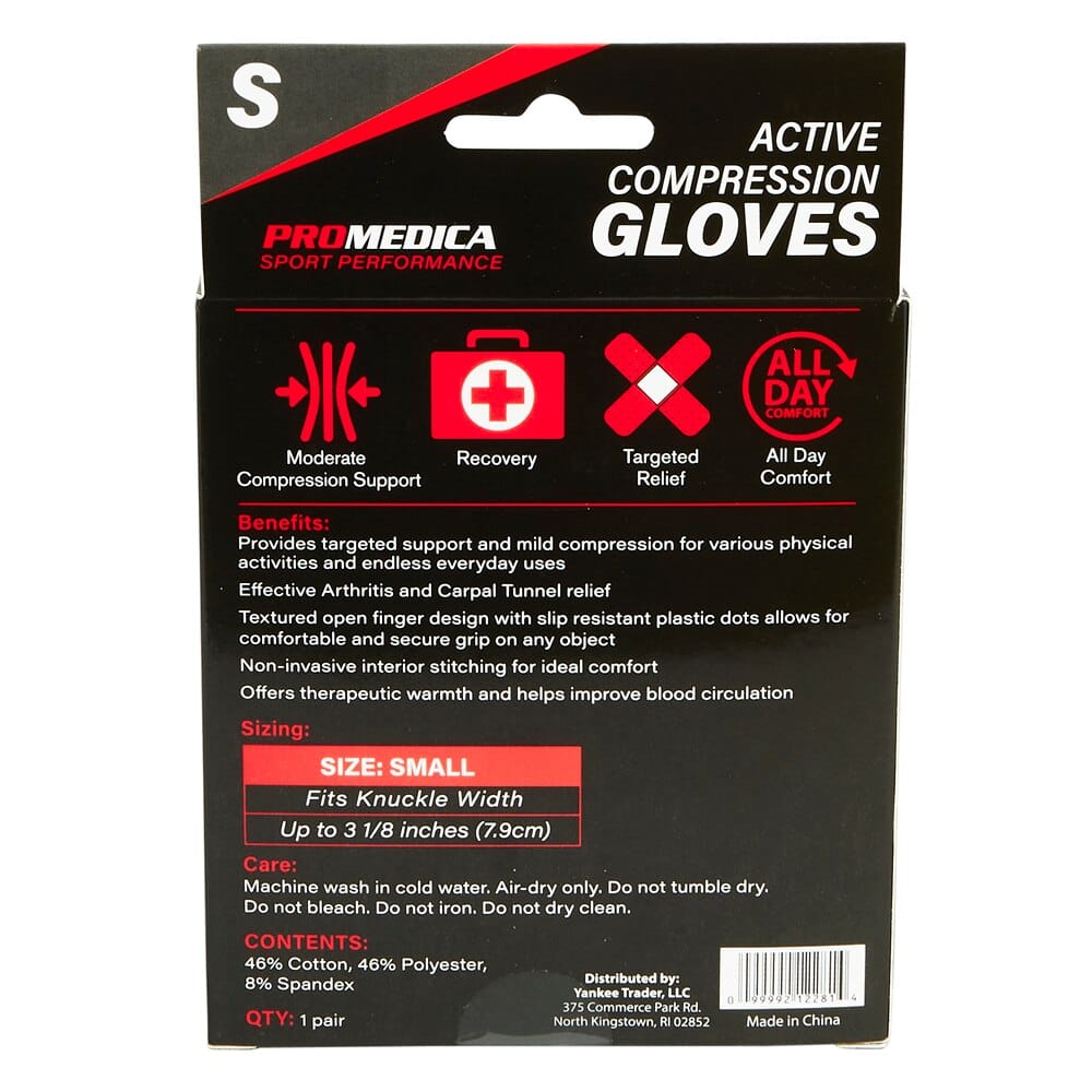 Promedica Sport Performance Active Compression Gloves, Small