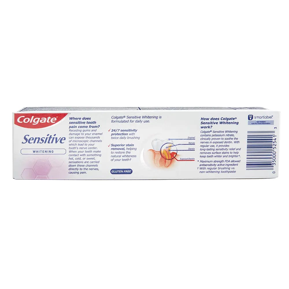 Colgate Sensitive Whitening Toothpaste, 6 oz