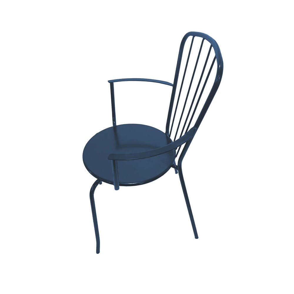 TK Classics Outdoor Dining Chairs, Blue, Set of 2