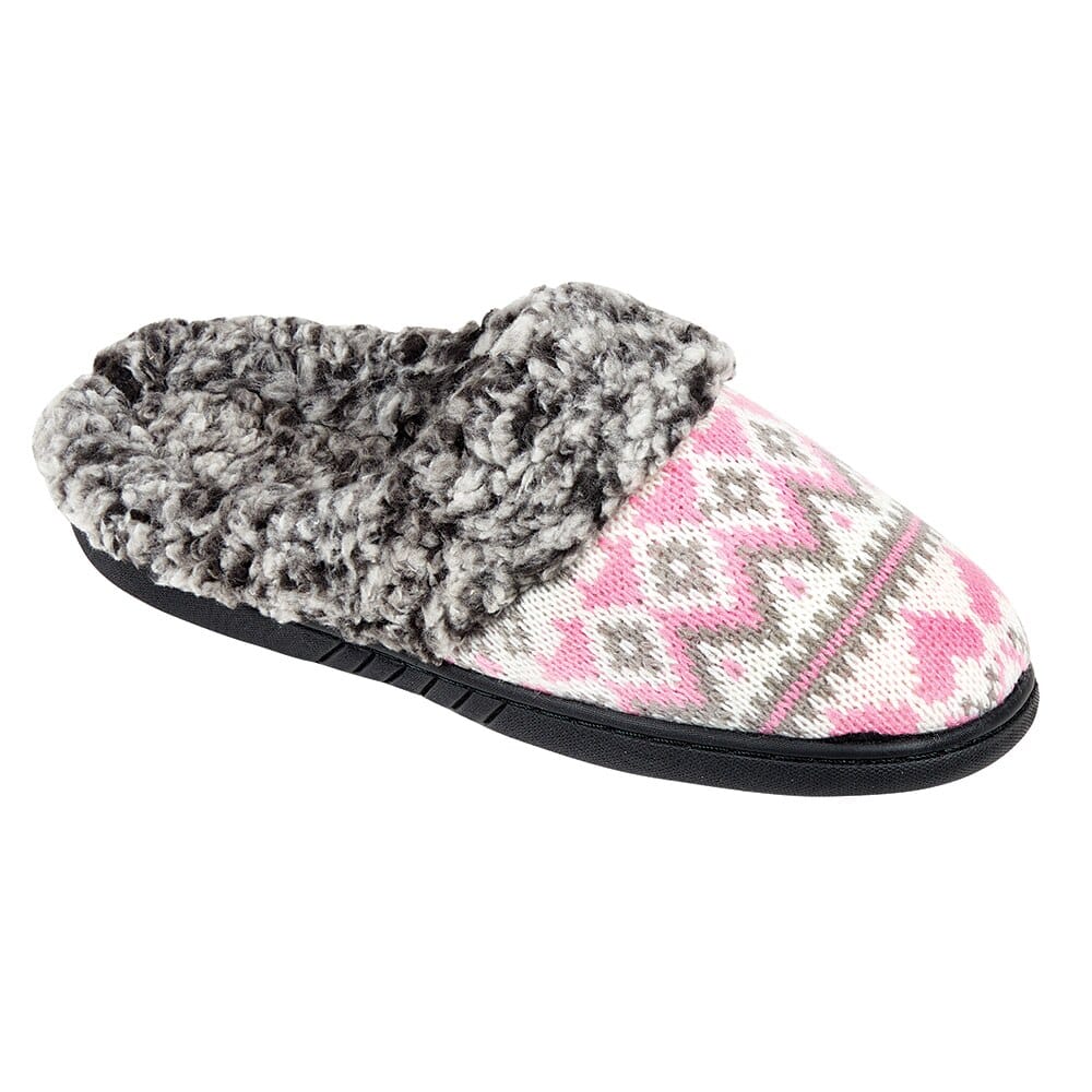 Women's Berber and Plush Sweater Knit Slippers