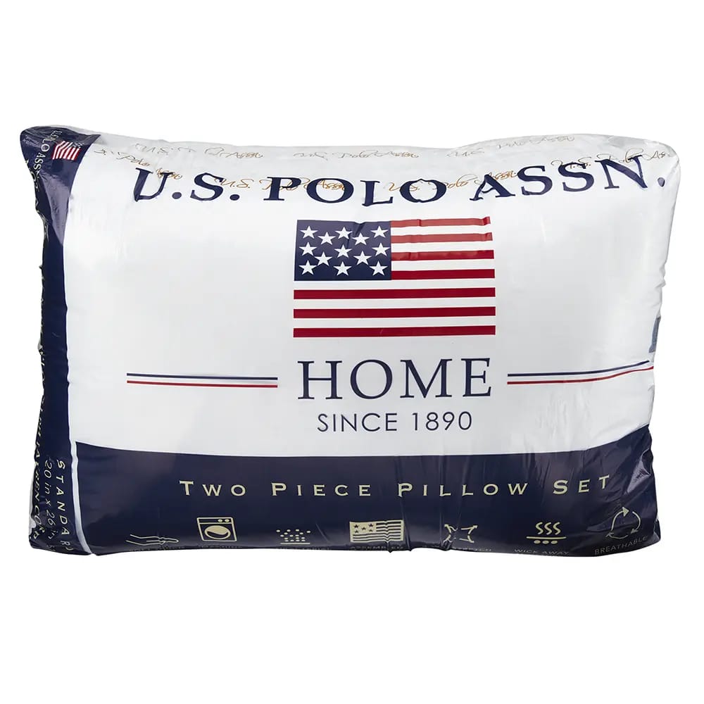 U.S. Polo Standard Pillows, 2 Count