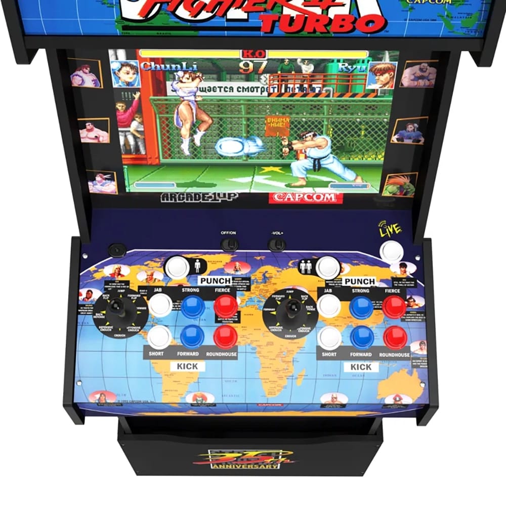 Arcade1Up Capcom Legacy 35th Anniversary Arcade Game with Riser