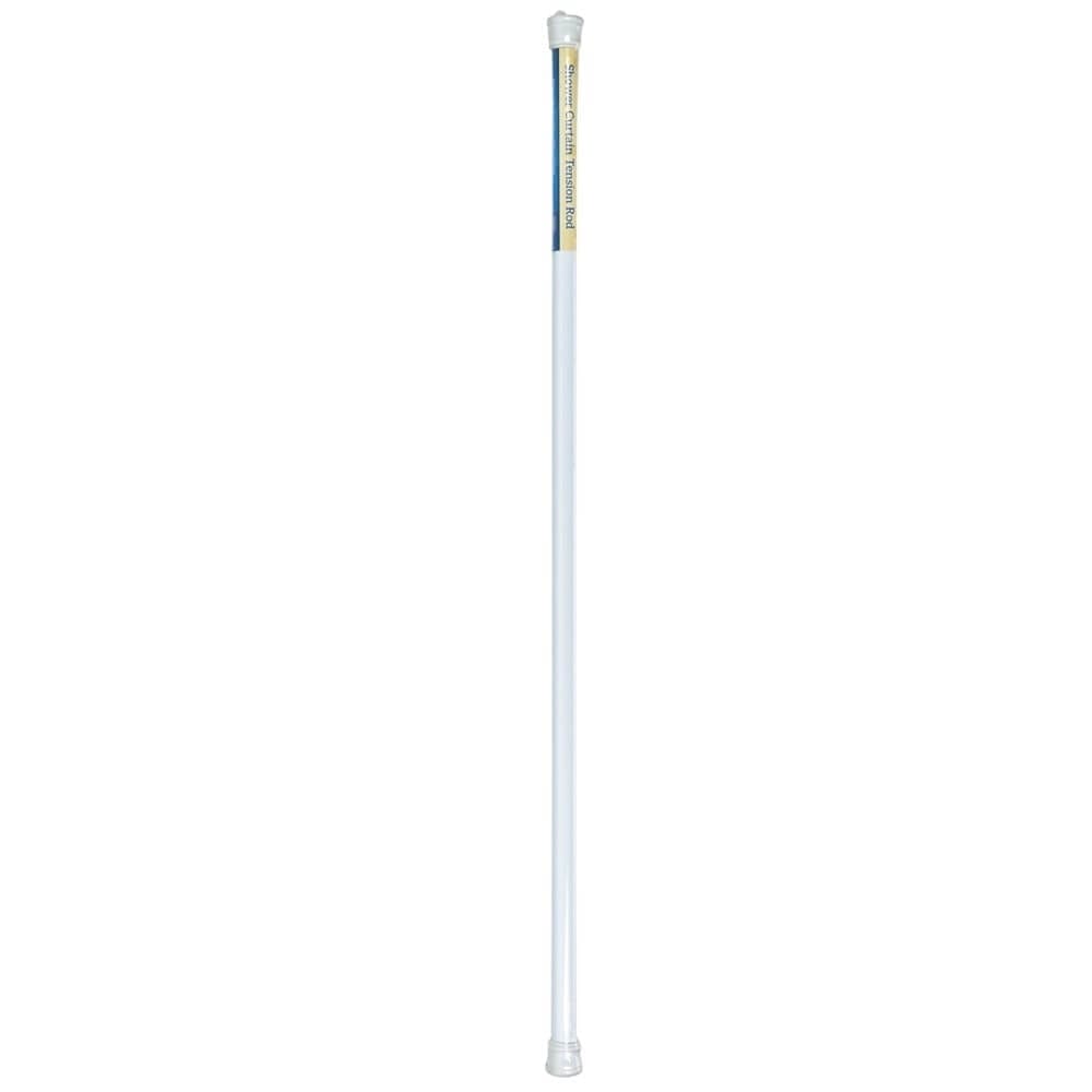 White Shower Curtain Tension Rod, 72"