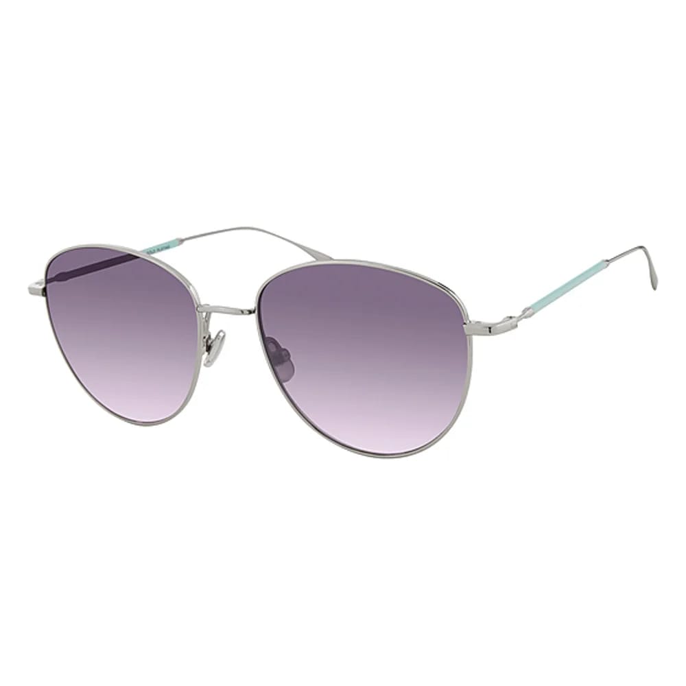 Derek Lam Cate Sunglasses, Light Blue Silver