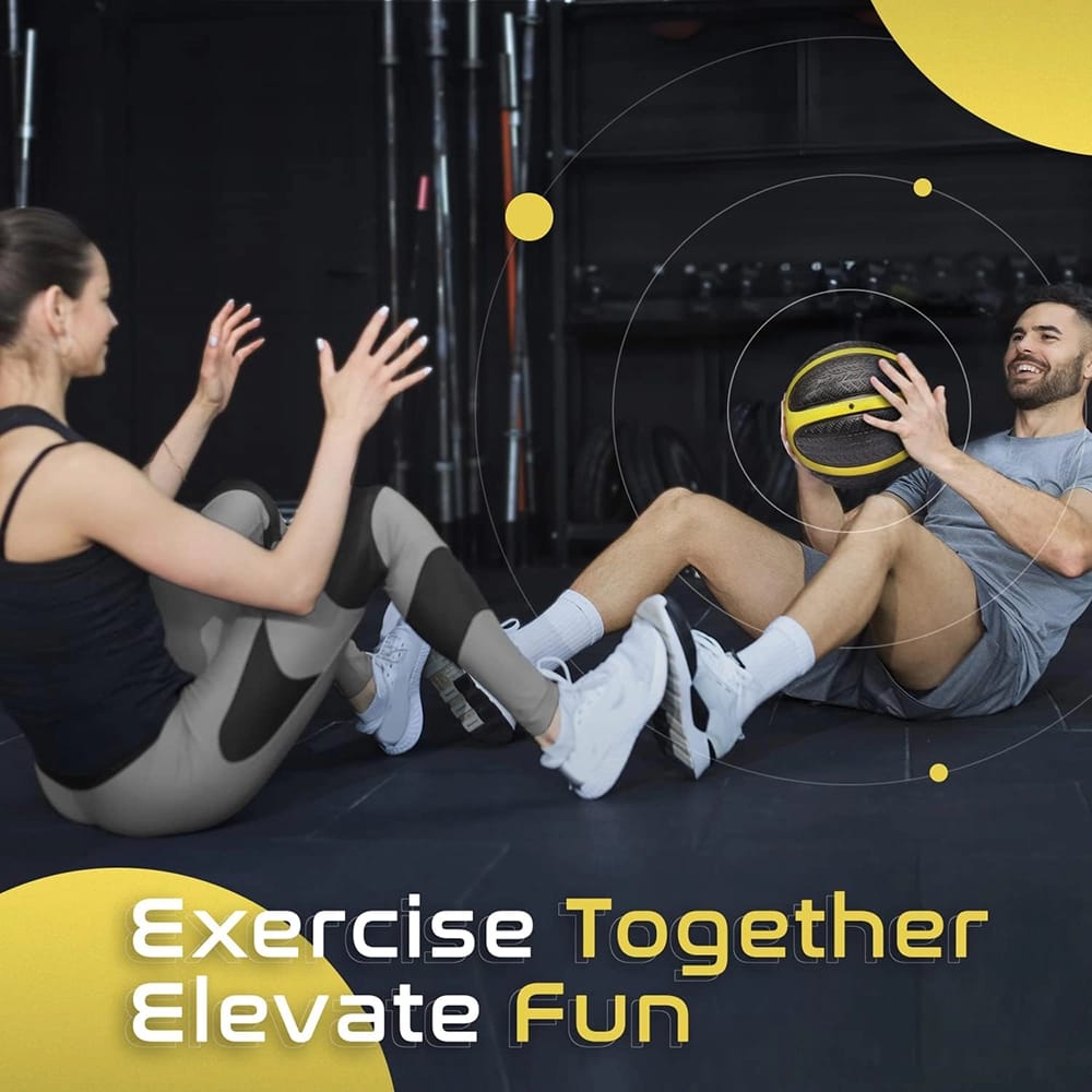 Yes4All Textured Grip Medicine Ball, 8 lbs