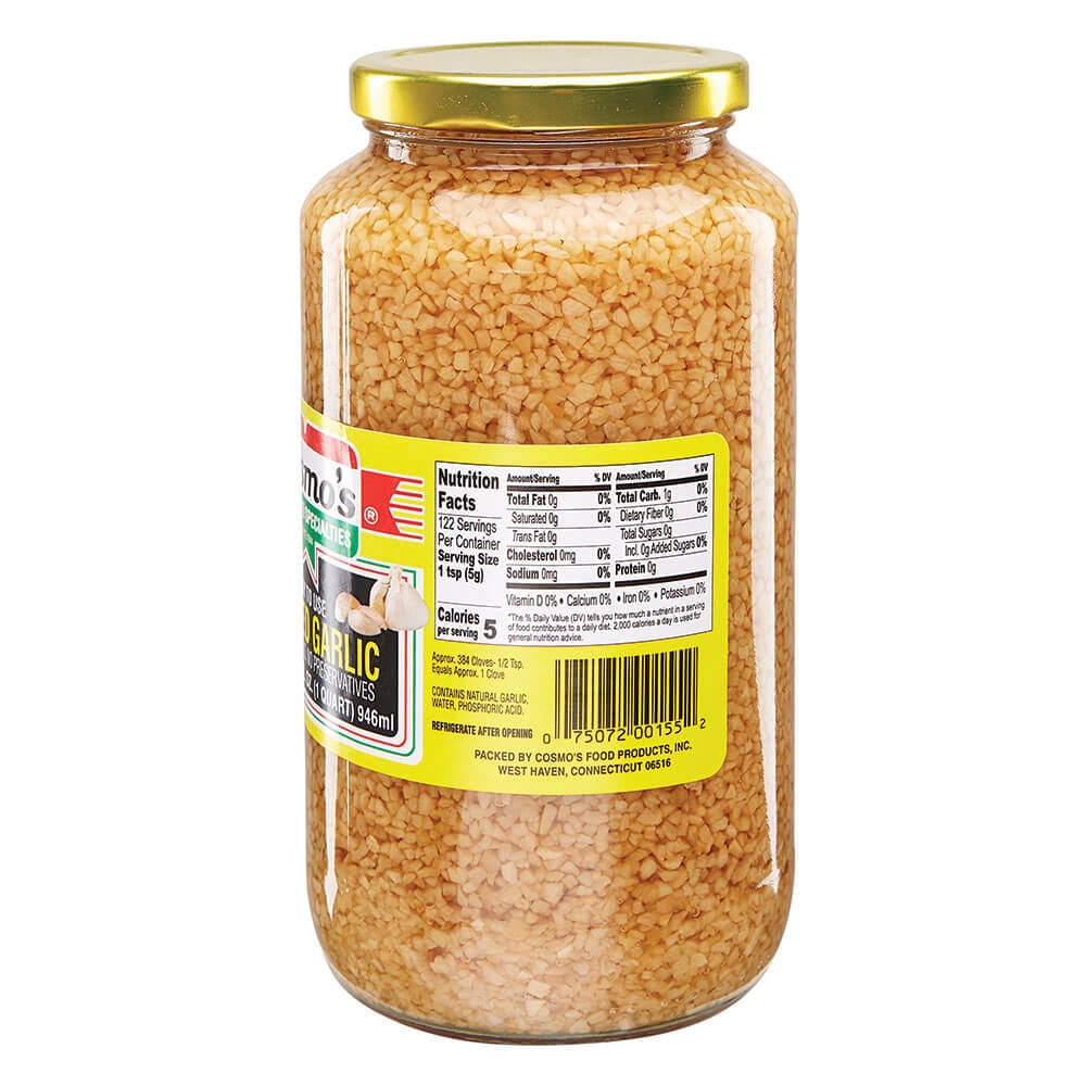 Cosmo's Salt-Free Ready-to-Use Chopped Garlic, 32 oz