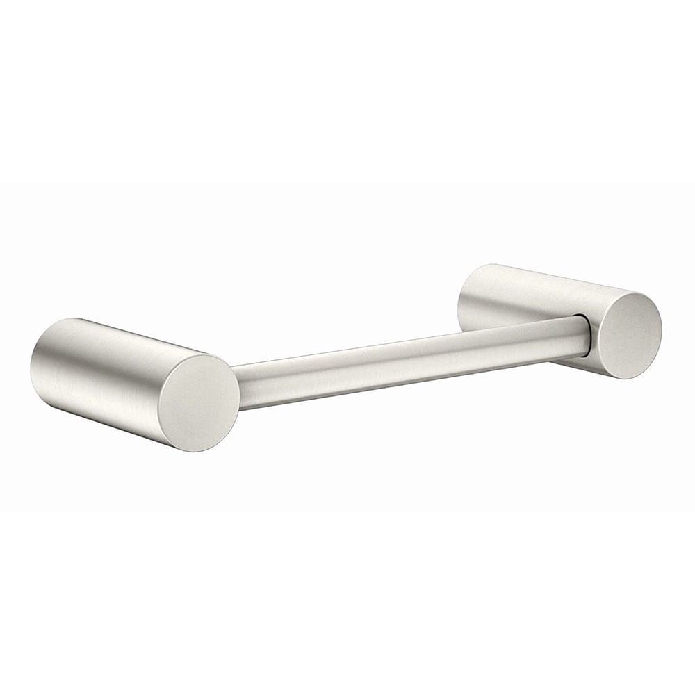 Wood Grip 4-Piece Bathroom Hardware Accessory, Brushed Nickel