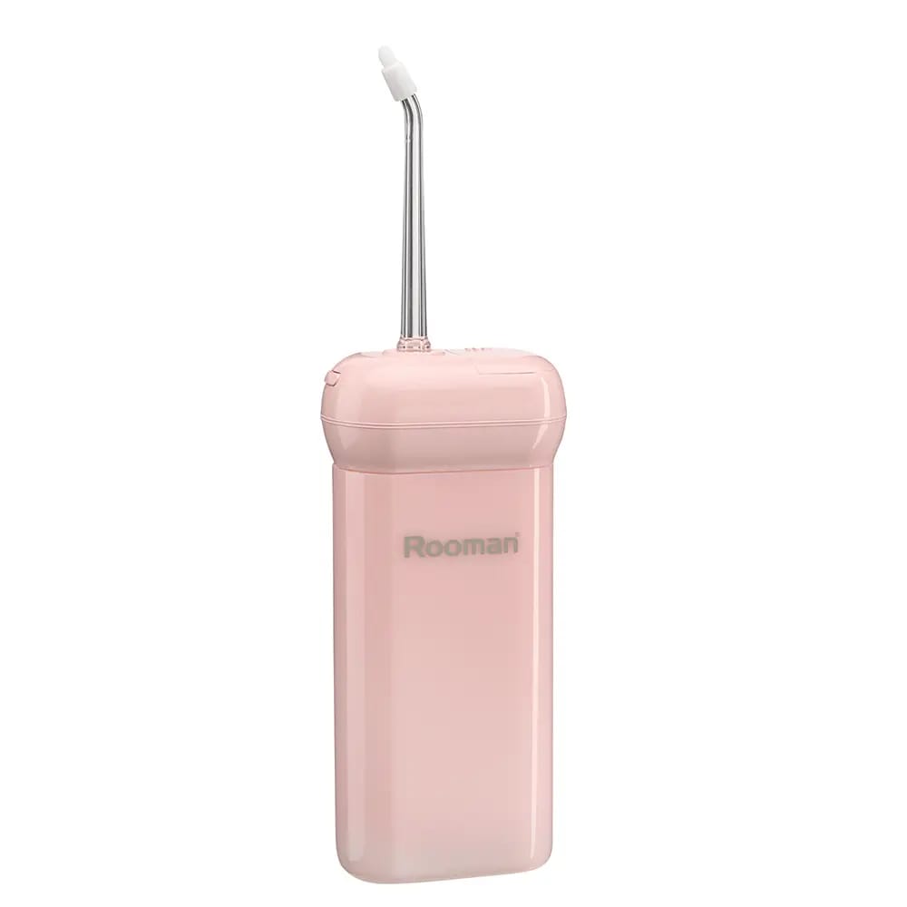 Rooman Portable Dental Water Flosser, Pink, 130 ml