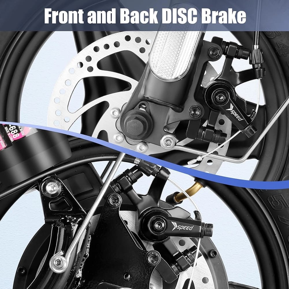 Caroma Electric Scooter with Seat, Black