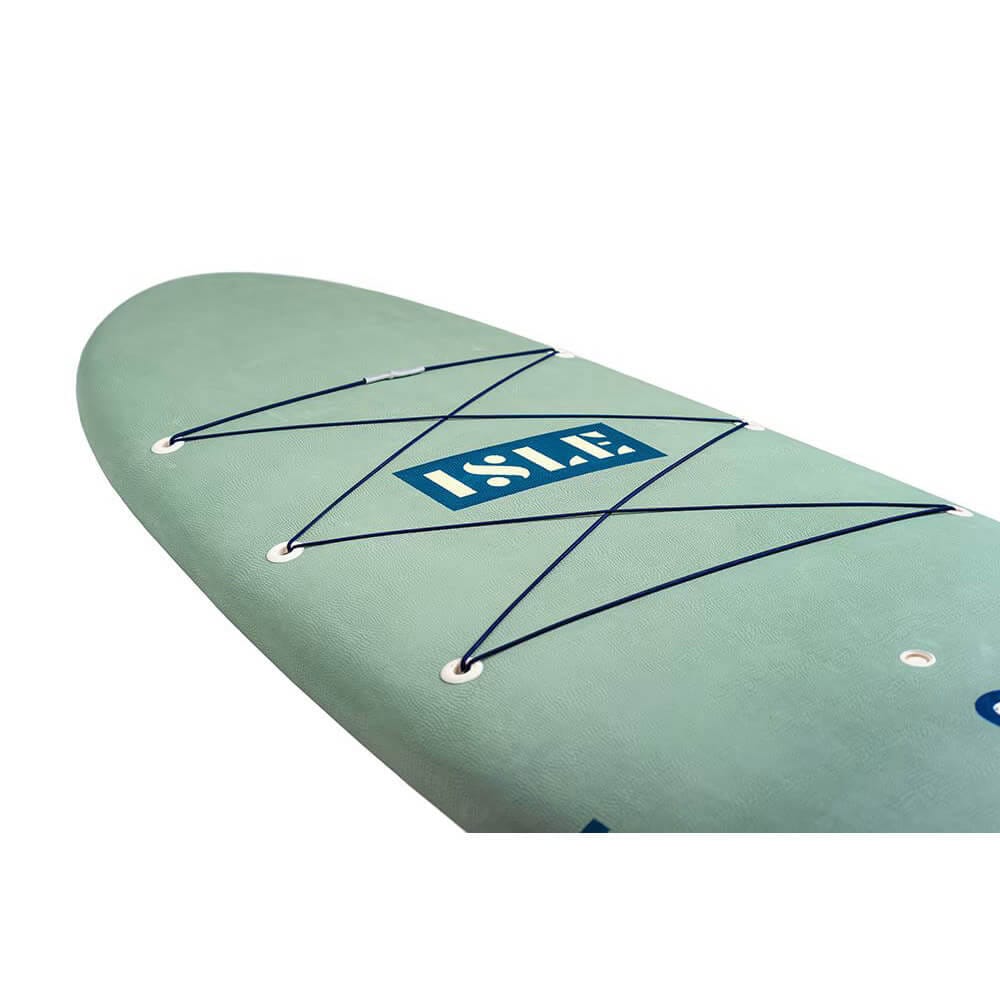 ISLE Cruiser 10'5" Hard Stand Up Paddle Board Package, Seafoam/Peach