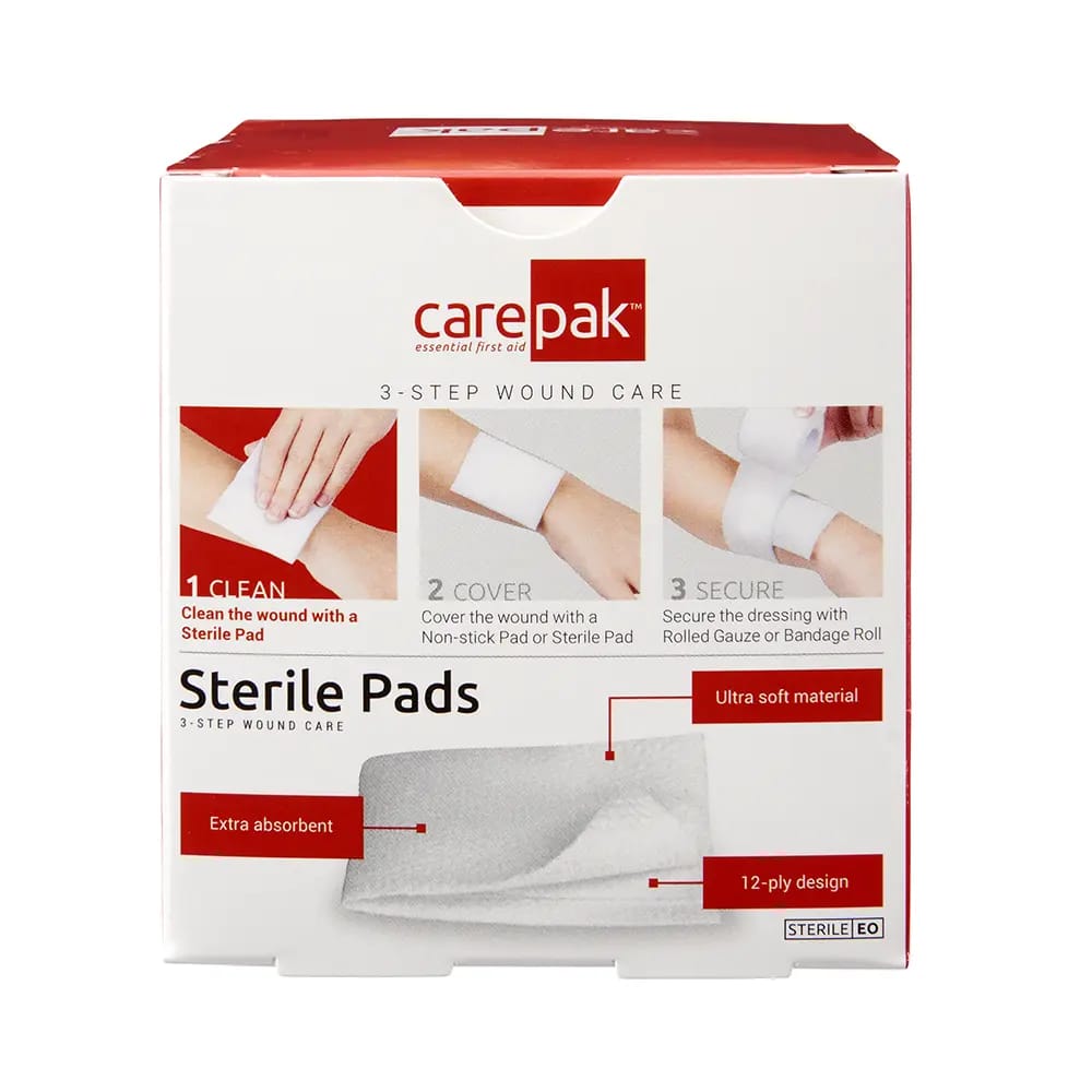 carepak 2" Sterile Pads, 15 Count