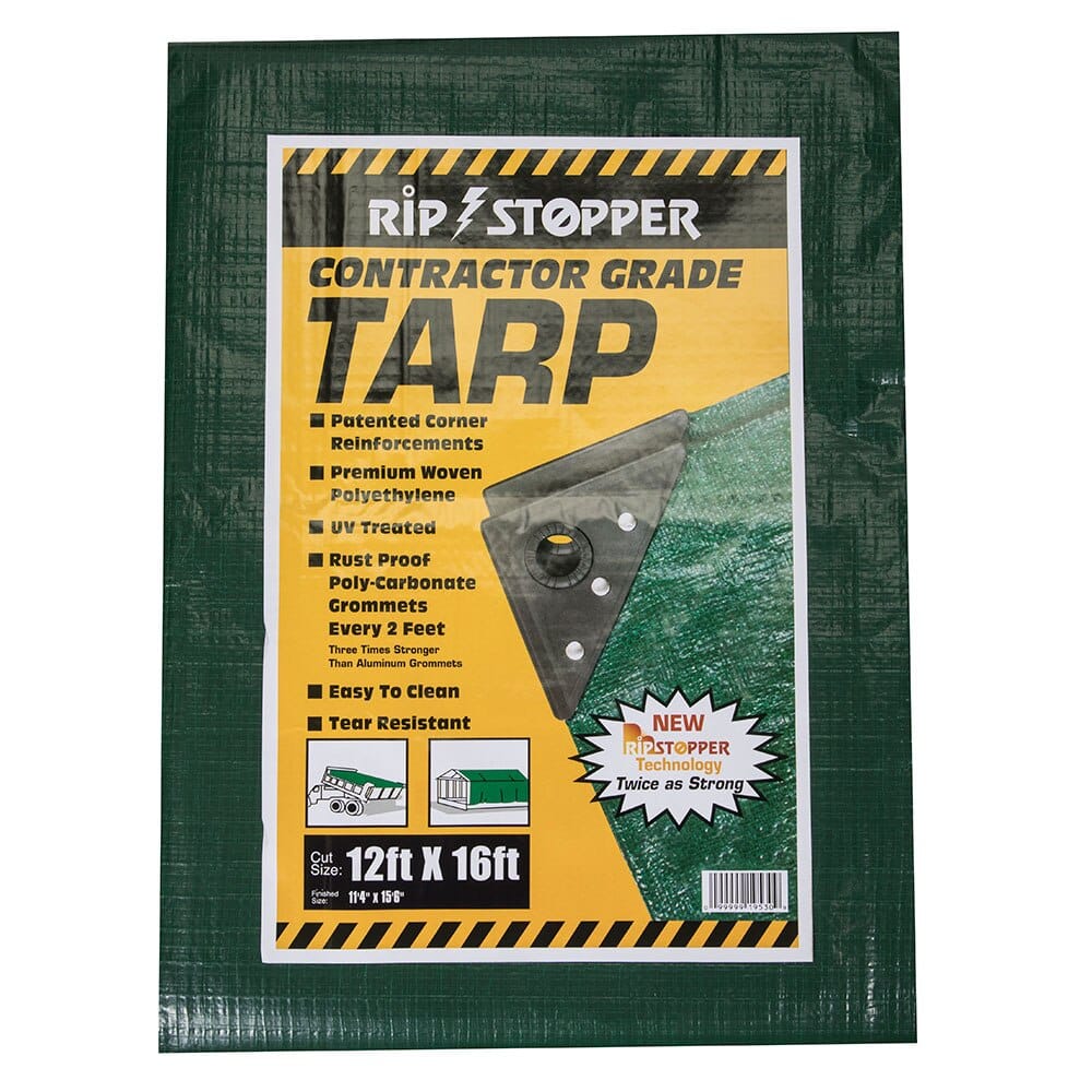 Rip Stopper 12' x 16' Contractor Grade Tarp