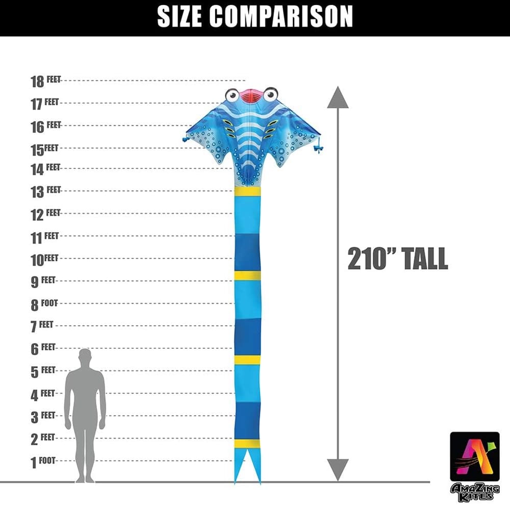 AmaZing Kites 210" Manta Ray Ripstop Nylon Kite