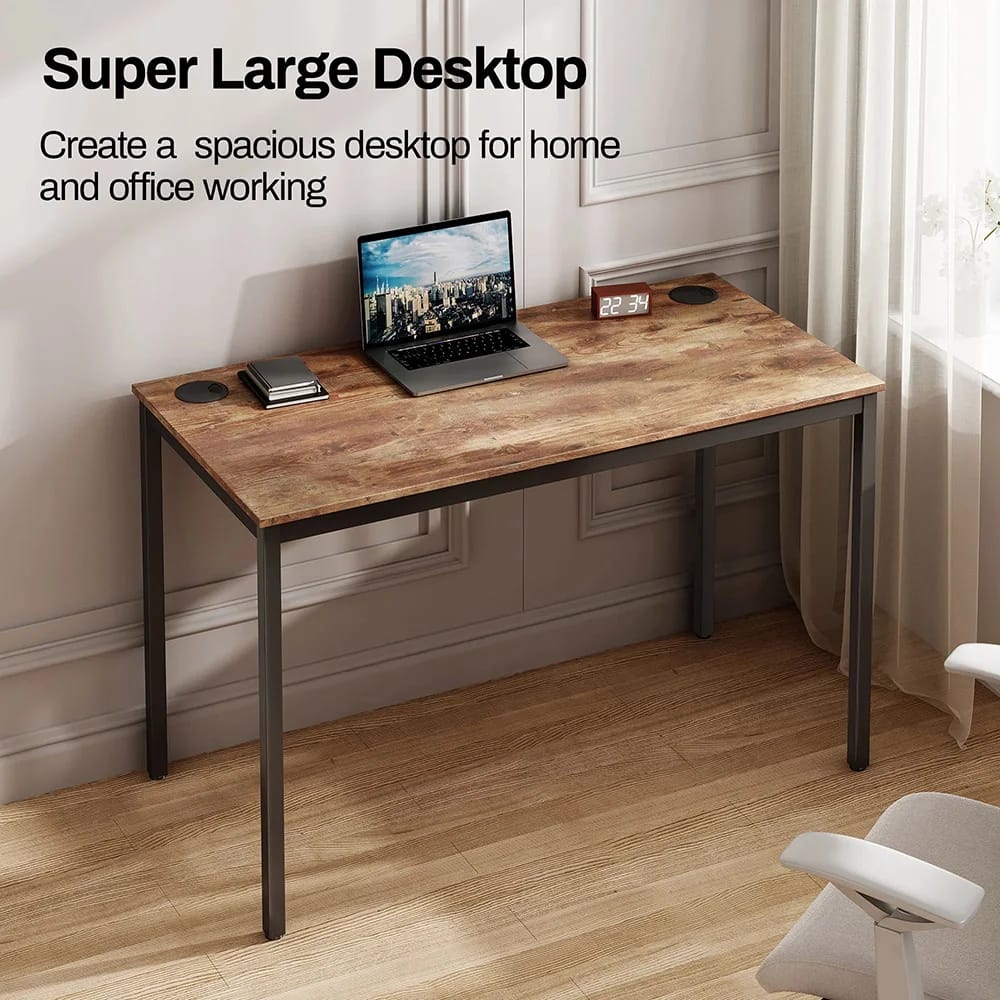 Eureka Ergonomic Computer Desk, Rustic Brown