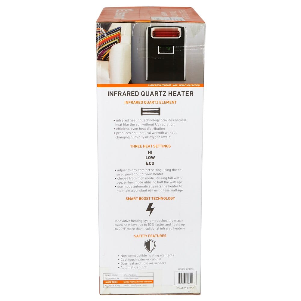 Lifesmart Wall Mountable Infrared Quartz Heater