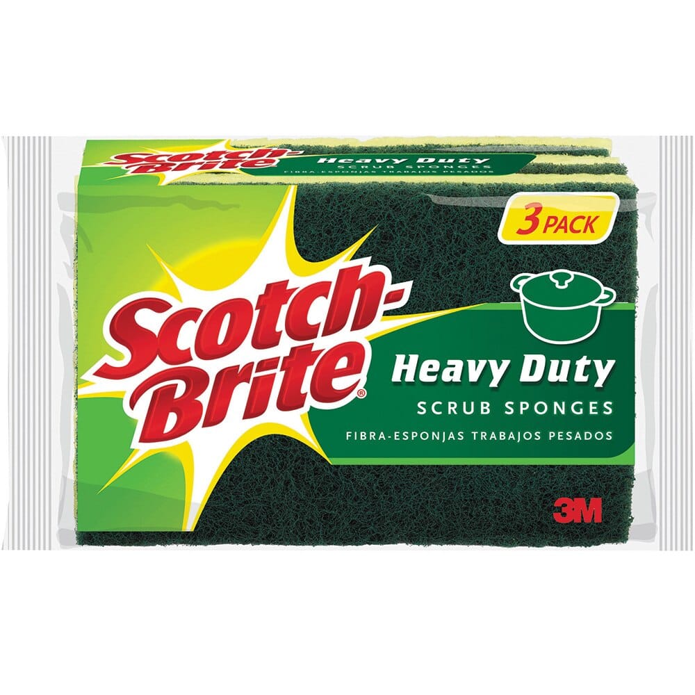 Scotch-Brite Heavy-Duty Scrub Sponges, 3 Count