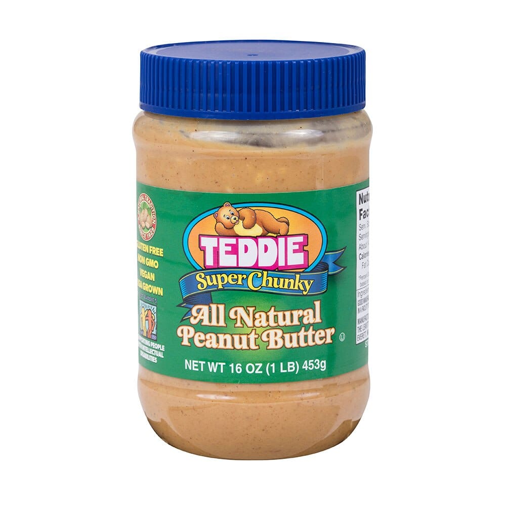 Teddie Super Chunky All Natural Peanut Butter, 16 oz