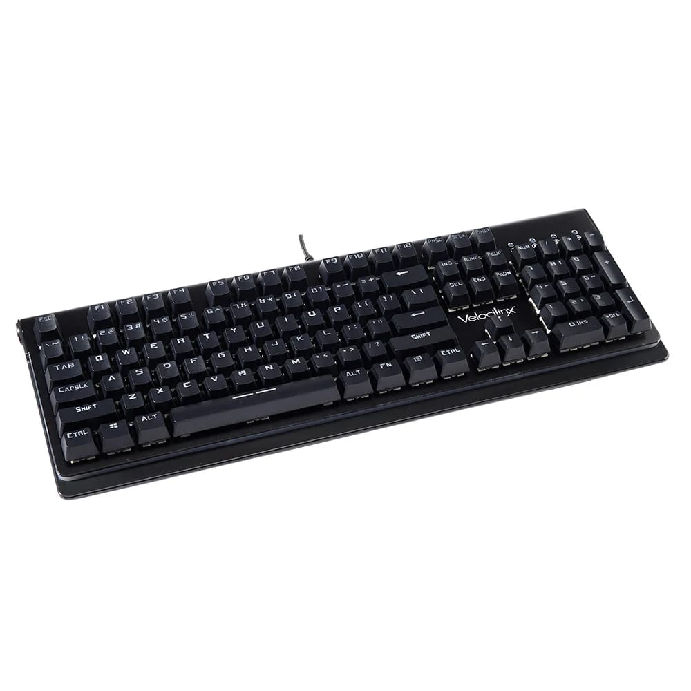 Velocilinx Mechanical Gaming Keyboard, Black/Gun Metal