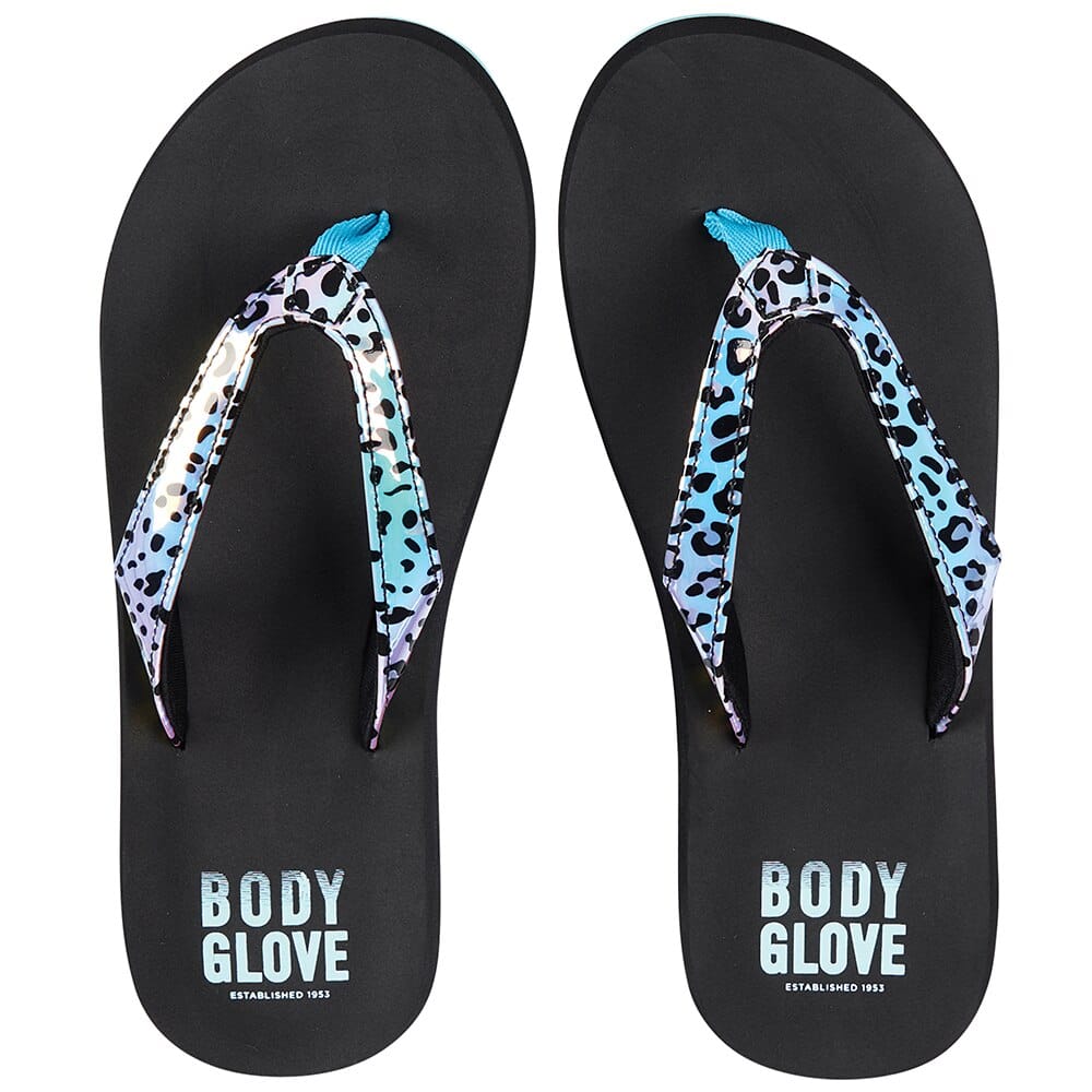 Body Glove Women's Aurora Leopard Print Thong Flip Flop Sandals
