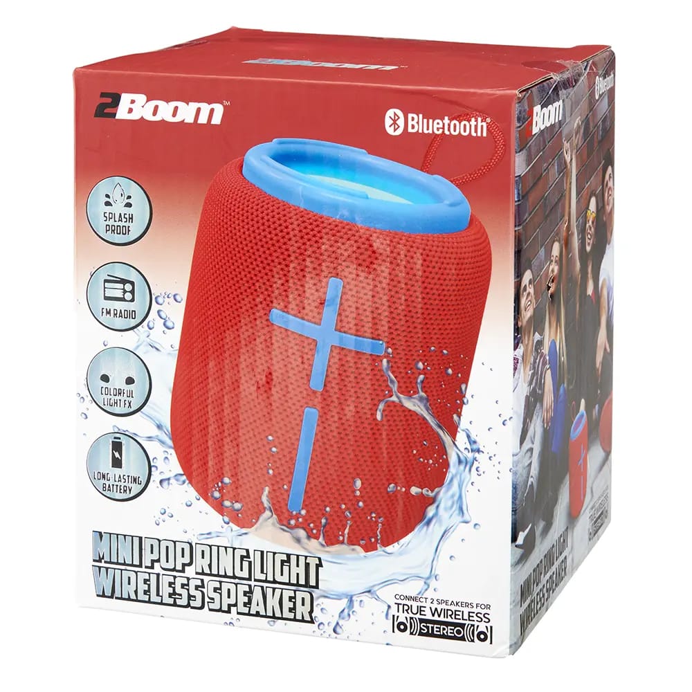 2Boom Mini Pop Ring Light Wireless Speaker