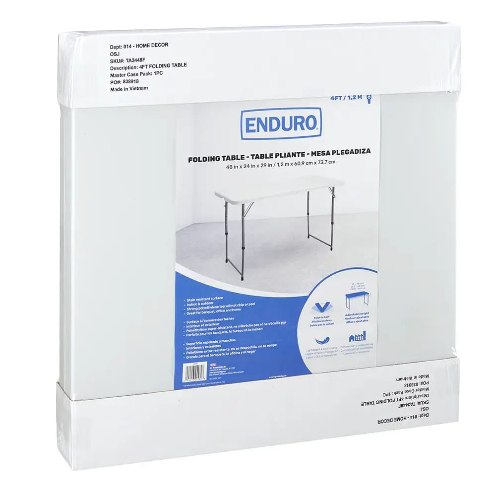 Enduro Folding Table, 4'