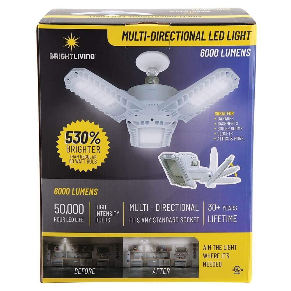 Multi-Directional LED Light, 6000 Lumens