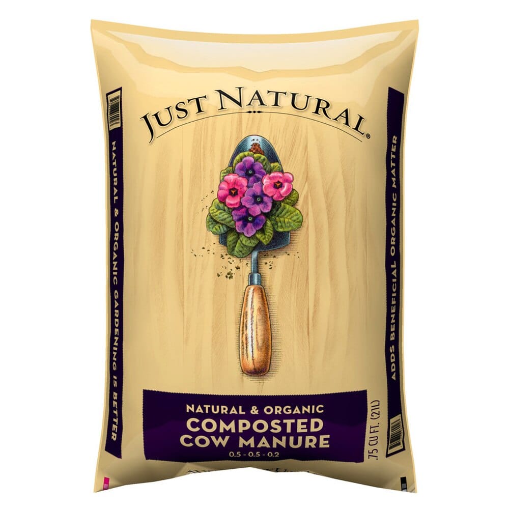 Just Natural Organic Composted Cow Manure, .75 cu ft
