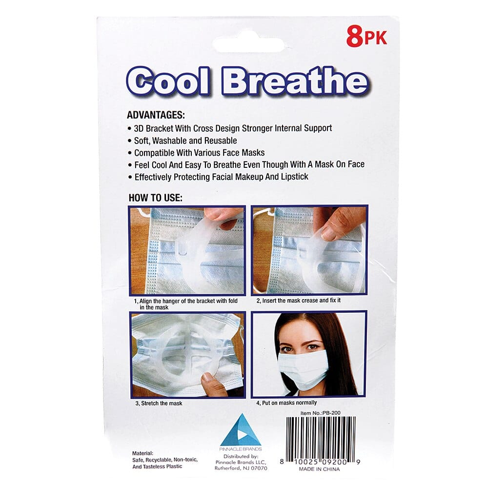 Cool Breathe Face Mask Extender, 8 Pack