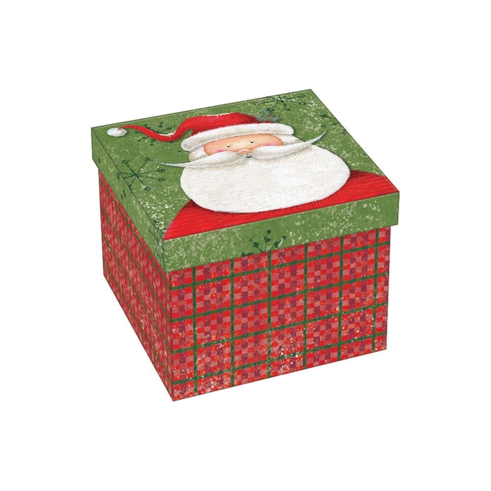 Large Square Christmas Gift Box, 5.38"