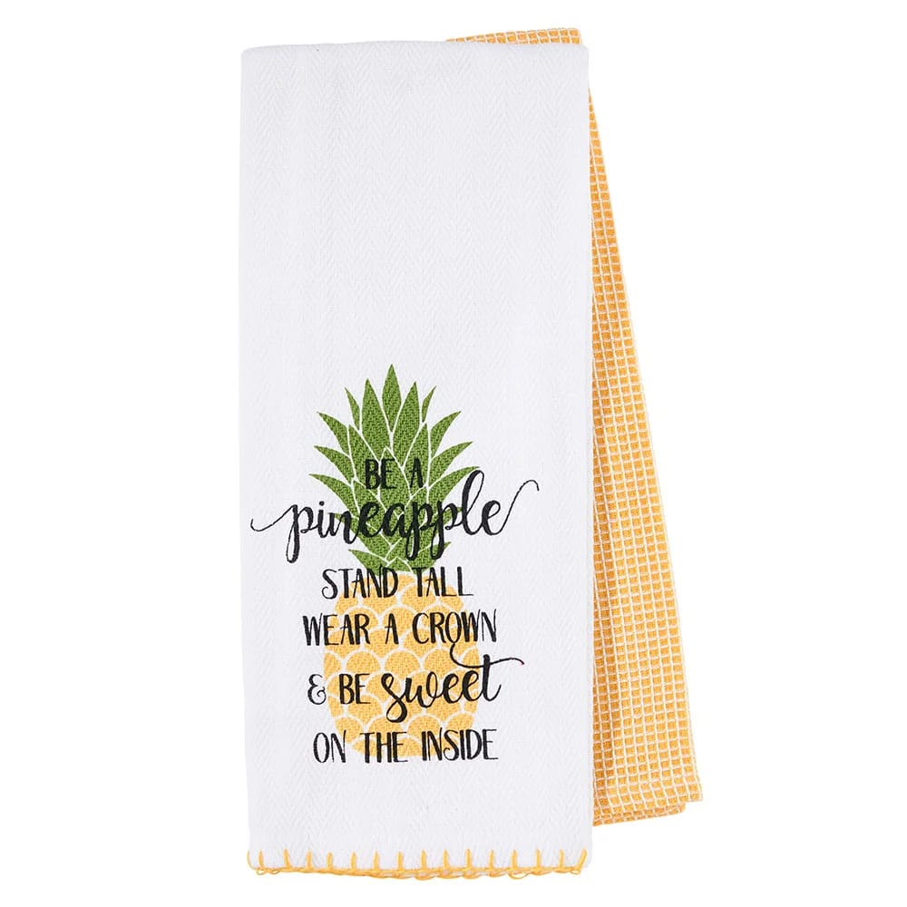 Summer Herringbone Cotton Kitchen Towel Set, 2 Piece