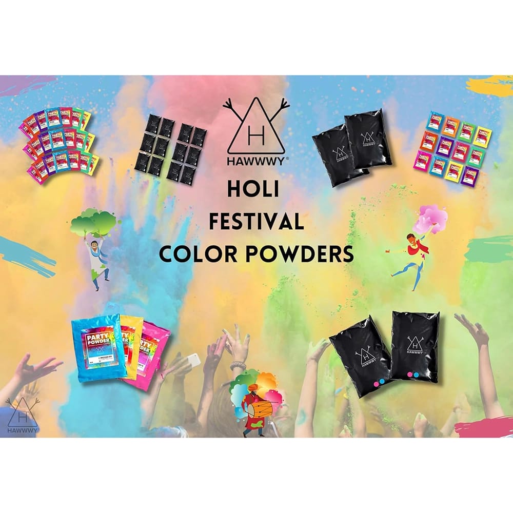 Hawwwy Colored Powder, Pink, 2 Pack