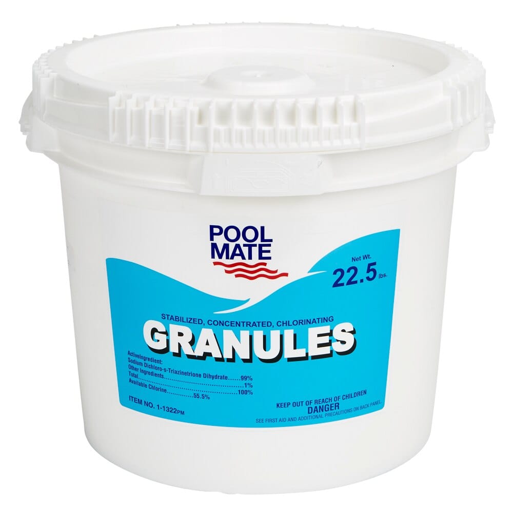 Pool Mate Chlorinating Granules, 22.5 lbs