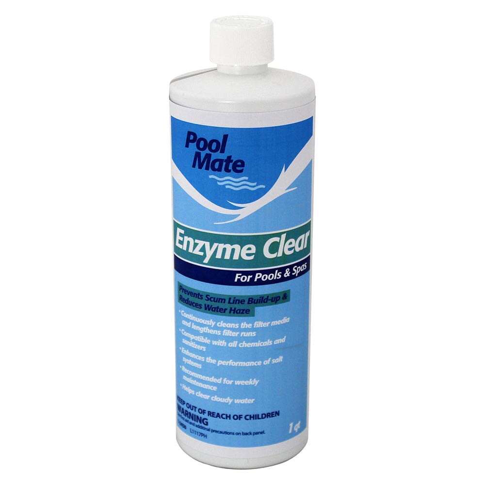 Pool Mate Enzyme Clear for Pools and Spas, 1 Qt