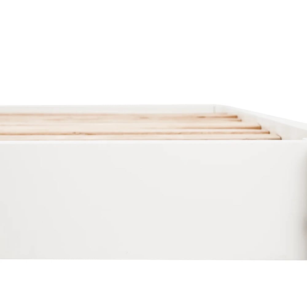 Bme Chalipa Queen Bed Frame, Ivory White