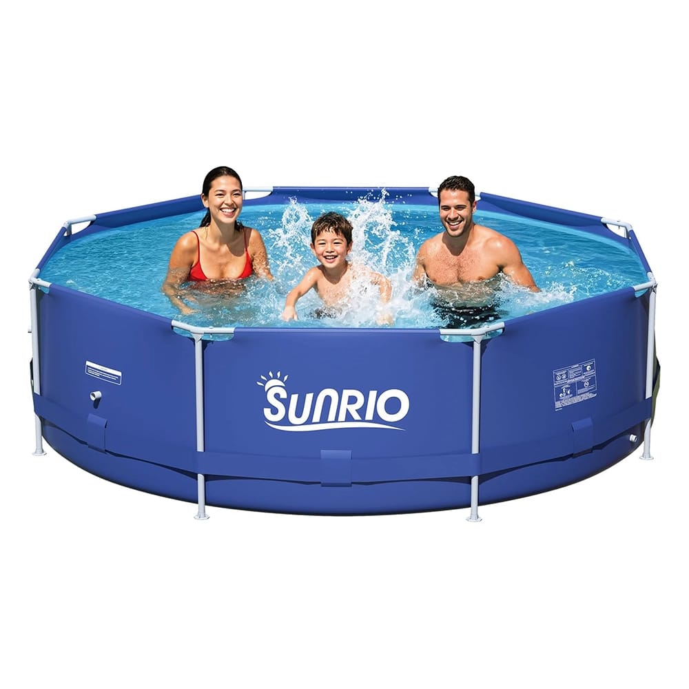 Sunrio 8' Above Ground Round Metal Frame Pool