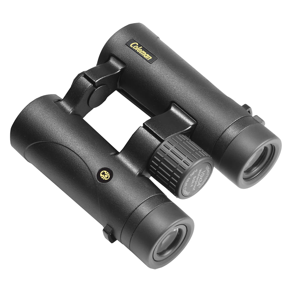 Coleman 8x34 HD Phase Coated Open Bridge Roof Porro Prism Binoculars, Gray
