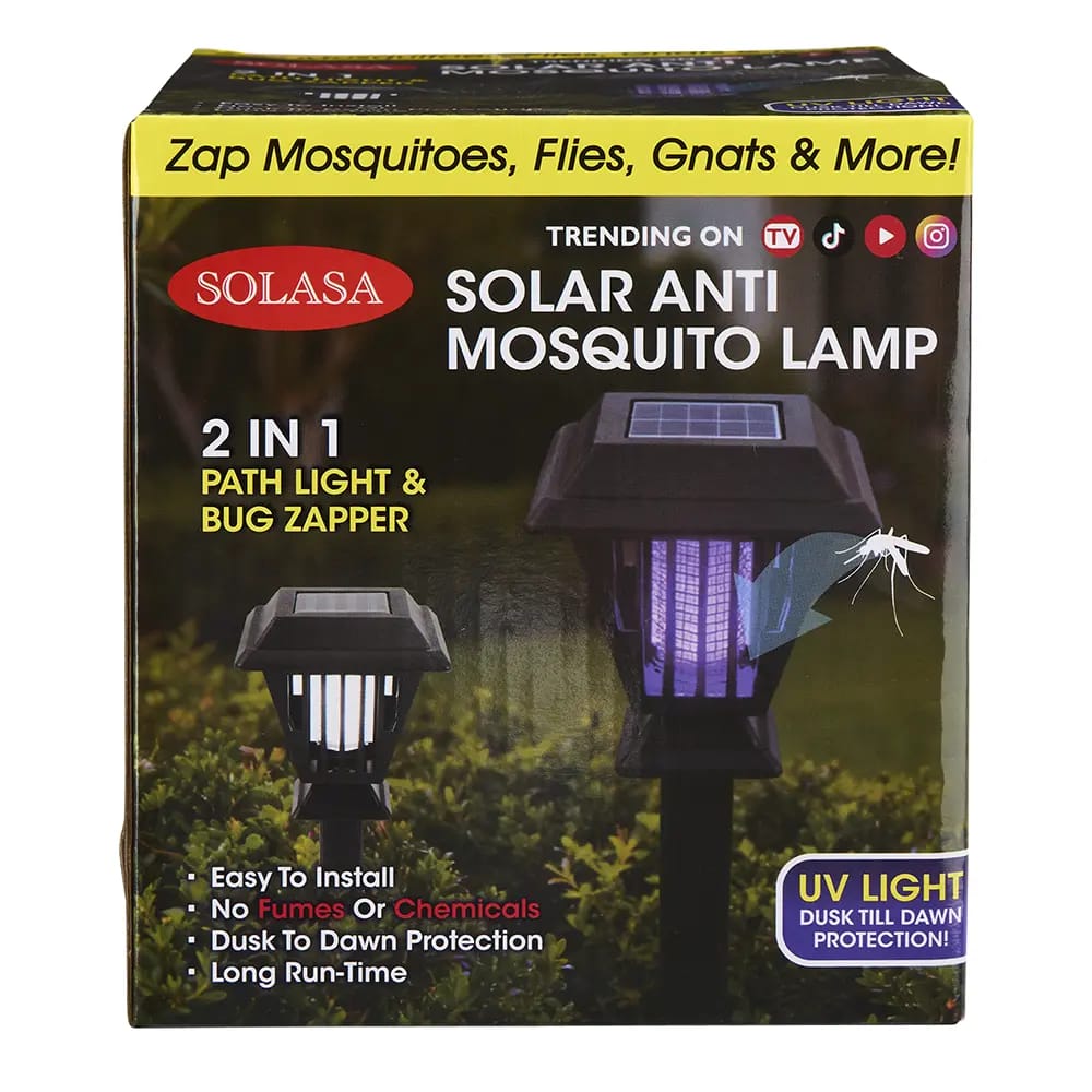 Solasa 2-In-1 Solar Stake Path Light & Bug Zapper