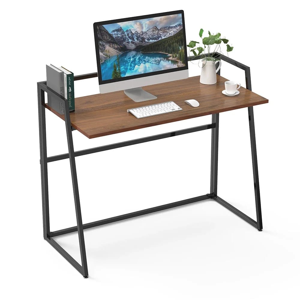 Eureka Ergonomic Folding Computer Desk, Nut Brown