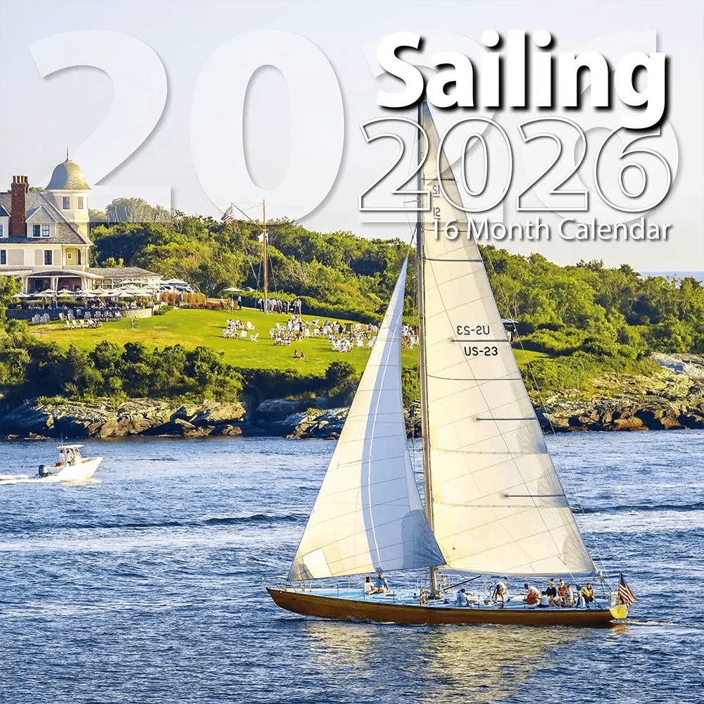 2026 Sailing Themed 16 Month Wall Calendar, 12"