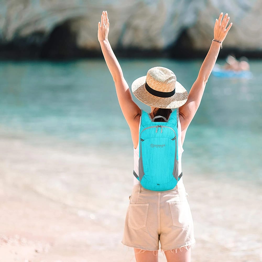 ZOMAKE Ultra Lightweight Packable Backpack, 18L, Aqua