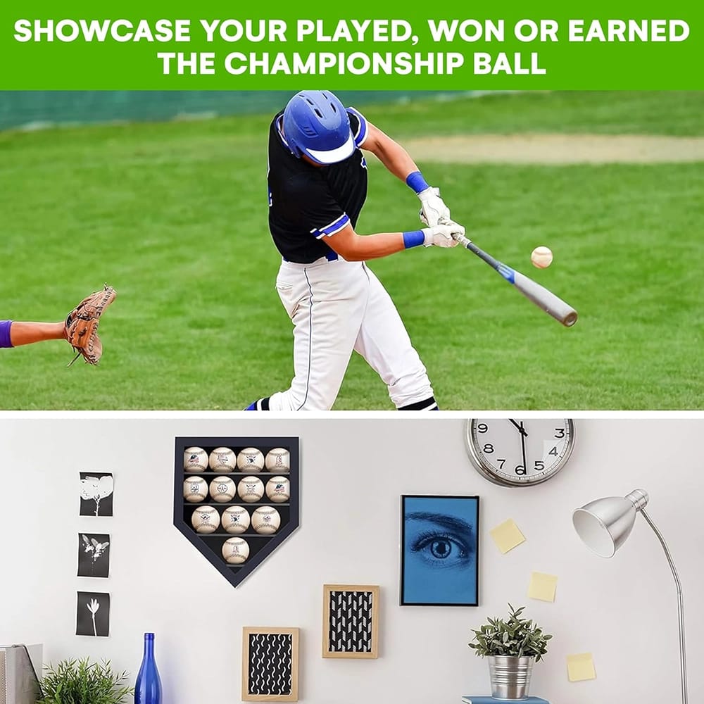 Winbold 12-Baseball Display Case, Black
