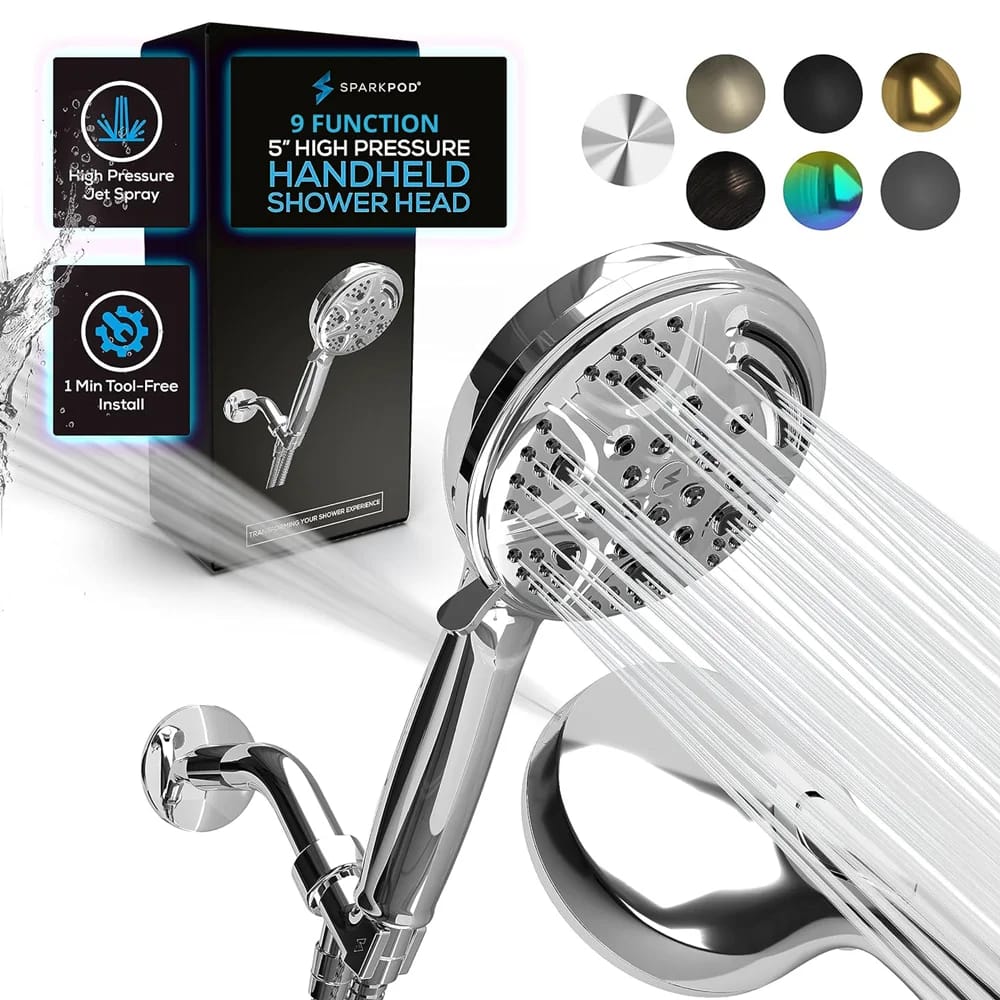 SparkPod 5" Handheld Shower Head, Chrome